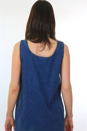 Grunge button up denim shift mini dress - shabbybabe
 - 5