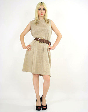 60s Mod dolly Aline space age dress sleeveless - shabbybabe
 - 1