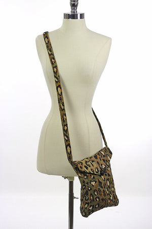 Boho Tapestry bag Leopard print Cross body Hippie purse - shabbybabe
 - 3