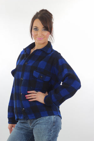 Blue buffalo plaid flannel shirt checkered lumberjack flannel - shabbybabe
 - 3