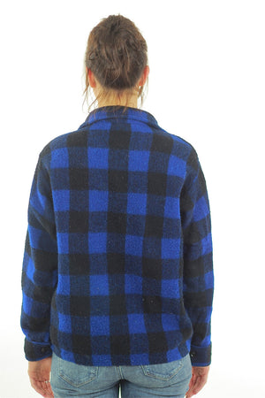Blue buffalo plaid flannel shirt checkered lumberjack flannel - shabbybabe
 - 4