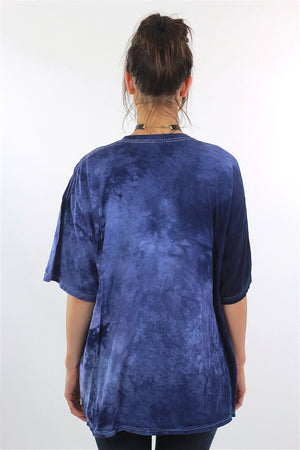 Horse shirt  animal shirt Blue 90s graphic Native american Ombre Slouchy Vintage 90s oversized Medium Large - shabbybabe
 - 5