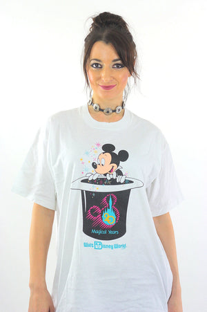 Mickey Mouse shirt Burger King shirt Hidden surprise shirt Disney World Anniversary shirt Mickey Magic hat shirt XL Extra Large - shabbybabe
 - 4