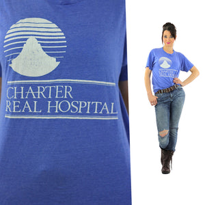 Medical shirt Blue Charter Real Hospital Tshirt L - shabbybabe
 - 1