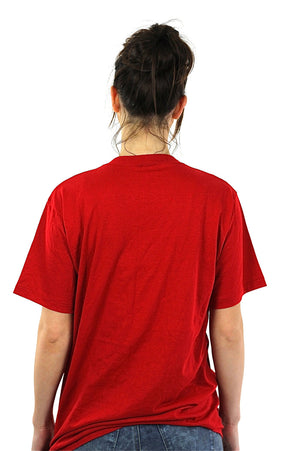graphic tshirt red cartoon tee Vintage 1990s Memorial Hospitals Association  red white oversize abstract Large - shabbybabe
 - 4