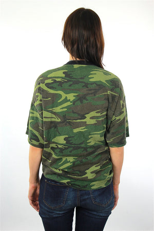 Camouflage shirt Army green Superman graphic t-shirt  XL - shabbybabe
 - 3