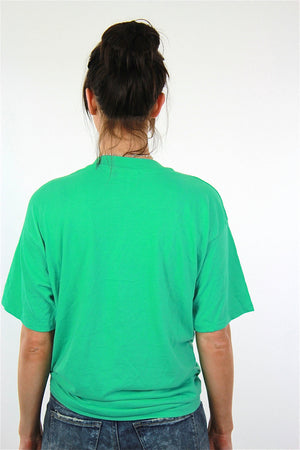 Retro shirt parent Day tee Vintage 1990s pastel green graphic print top short sleeve cotton Unisex Extra Large - shabbybabe
 - 3