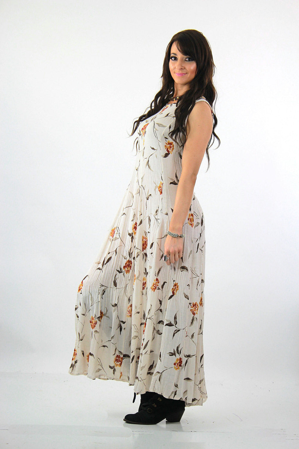 Vintage 90s grunge sheer white floral boho maxi dress 1990s Grunge boho bridal sundress beach wedding sleeveless V neck summer S/M - shabbybabe Vintage 90s grunge sheer white floral boho maxi dress 1990s Grunge boho bridal sundress beach wedding sleeveless V neck summer S/M - shabbybabe
