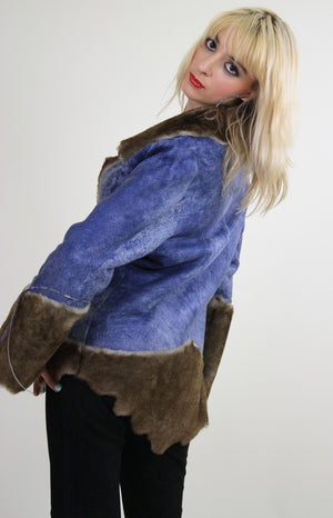 70s reversible jacket hippie boho faux fur faux leather - shabbybabe
 - 6