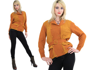 Vintage 60s hippie boho wool suede mod sweater jacket - shabbybabe
 - 2