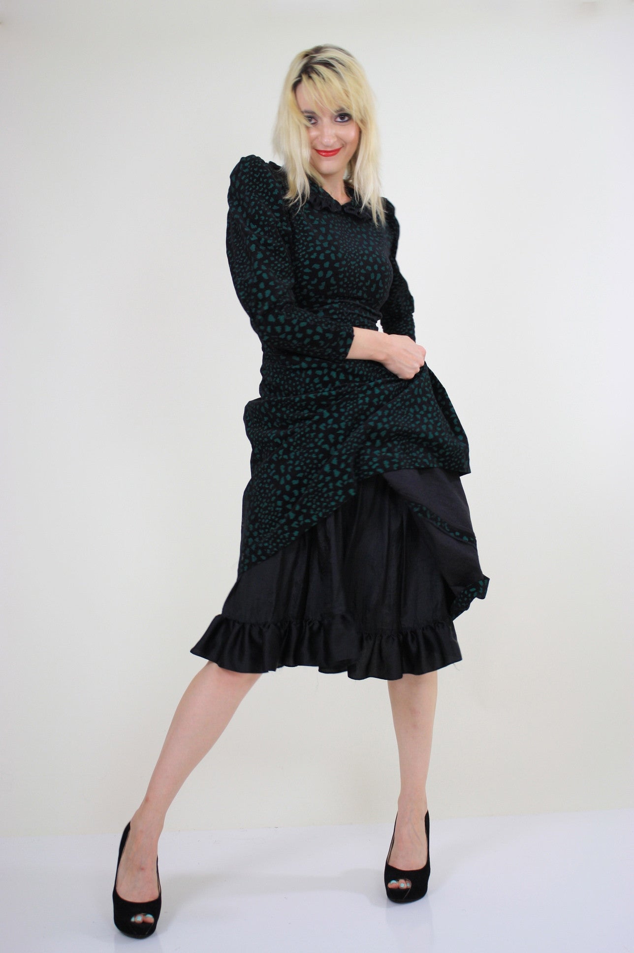 grunge party dress Goth Bandage Gothic Witch Elegant Dresses Grunge Aesthetic Sexy Split Evening Midi Dress Women Velvet Alt Party Outfit