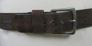 70s leather belt southewestern boho stamped design - shabbybabe
 - 2