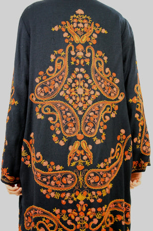 Vintage Gypsy Boho Festival paisley wool tunic coat - shabbybabe
 - 7