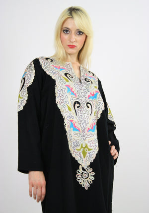 Vintage 70s Hippie Caftan Turkish Embroidered - shabbybabe
 - 7